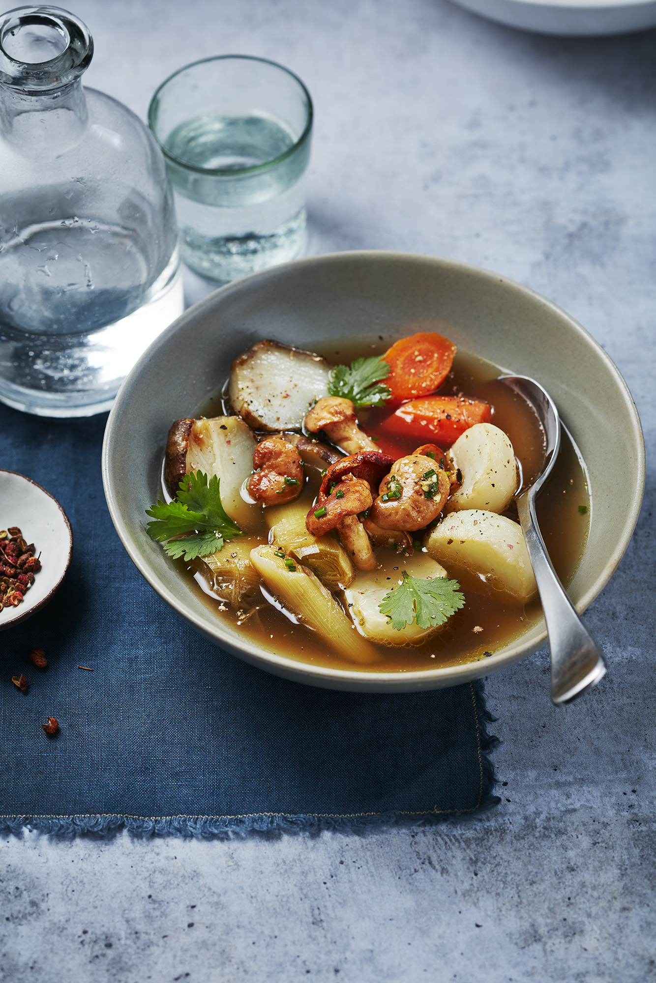 Recette consommé de légumes d'hiver gastronome professionnels solutions volaille